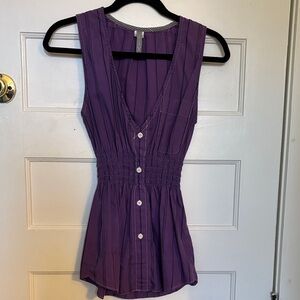 Urban Renewal Deep Purple Sleeveless Blouse
